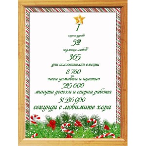 Christmas wish in frame