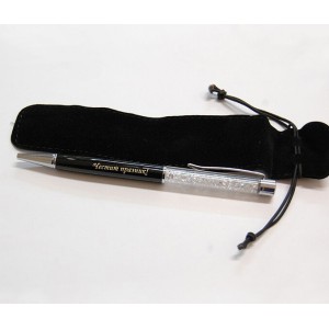 Personalized pen with crystals