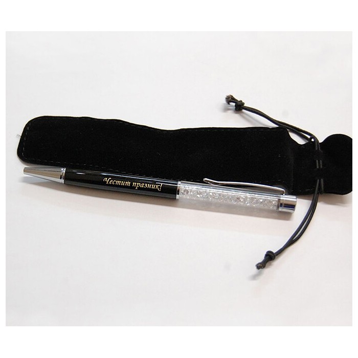 Personalized pen with crystals